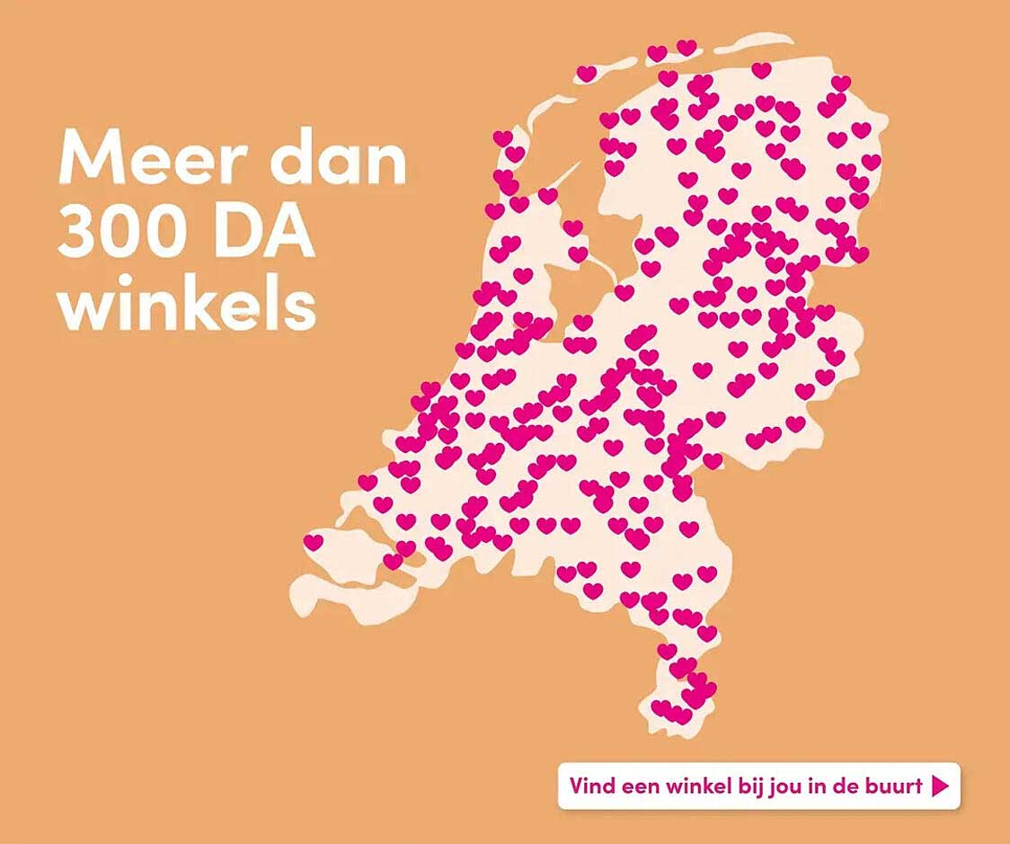Meer dan 300 DA winkels