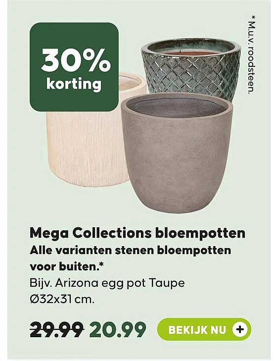Mega Collections bloempotten