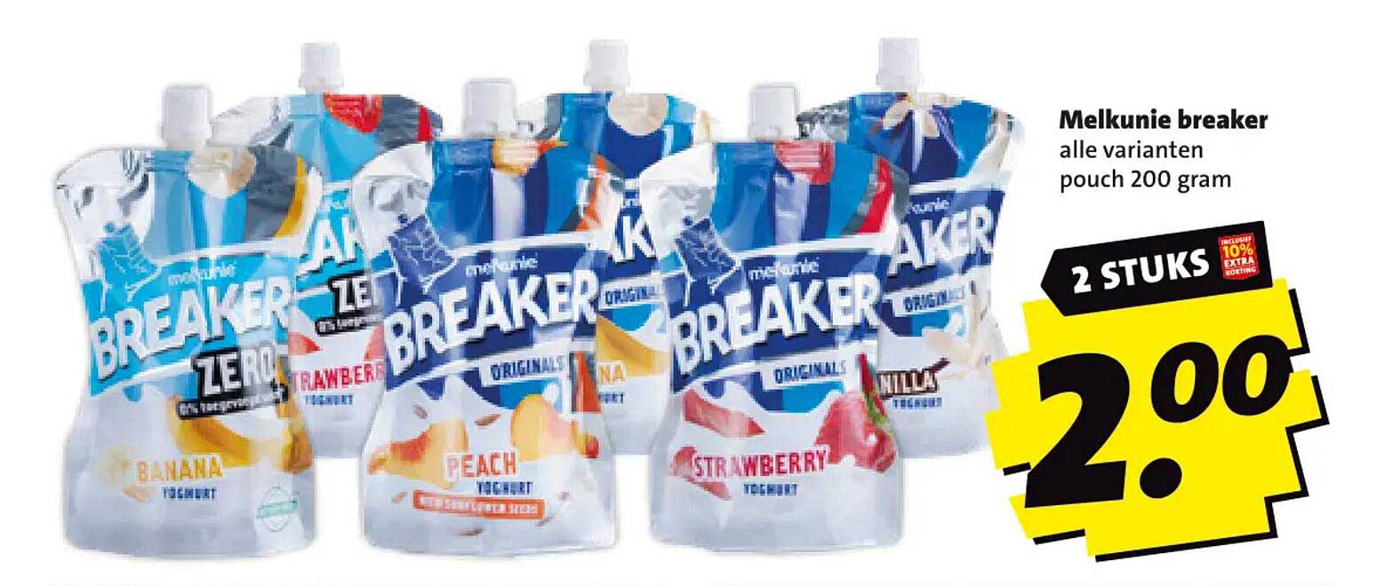 Melkunie breaker alle varianten pouch 200 gram 2 STUKS