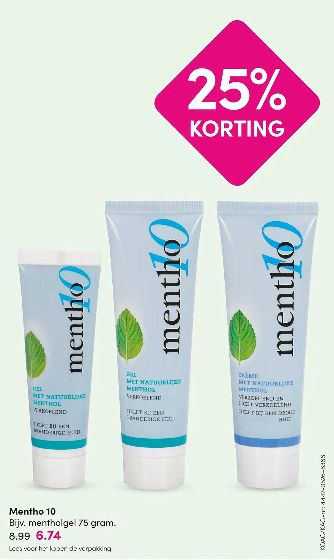 Mentho 10 25% KORTING