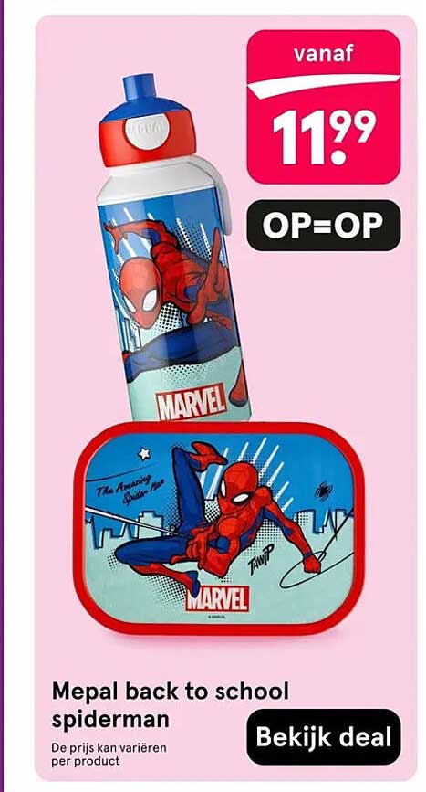 Mepal back to school spiderman OP=OP