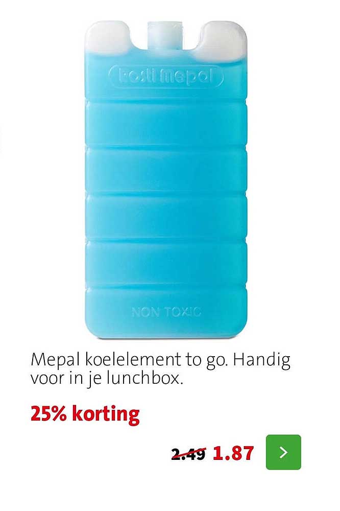 Mepal koelelement to go. Handig voor in je lunchbox.