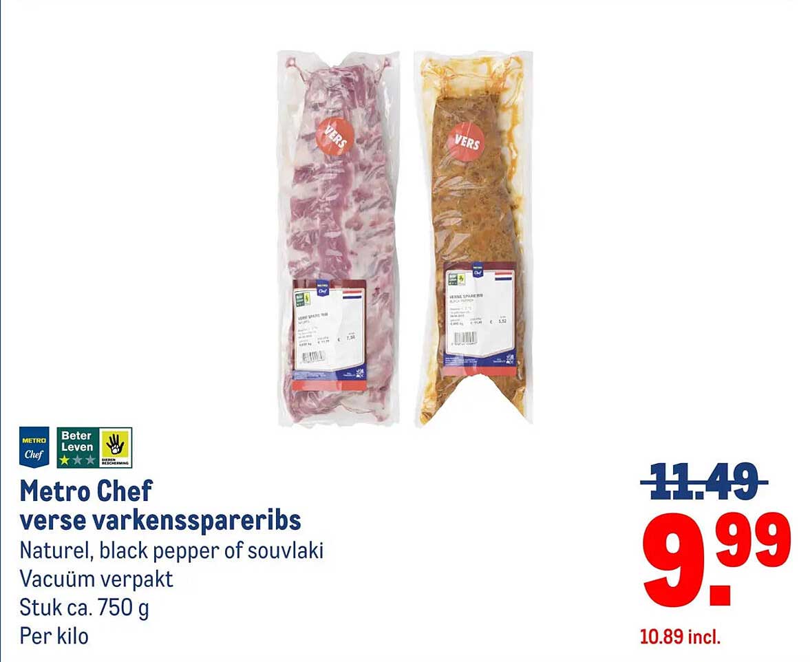 Metro Chef verse varkensspareribs
