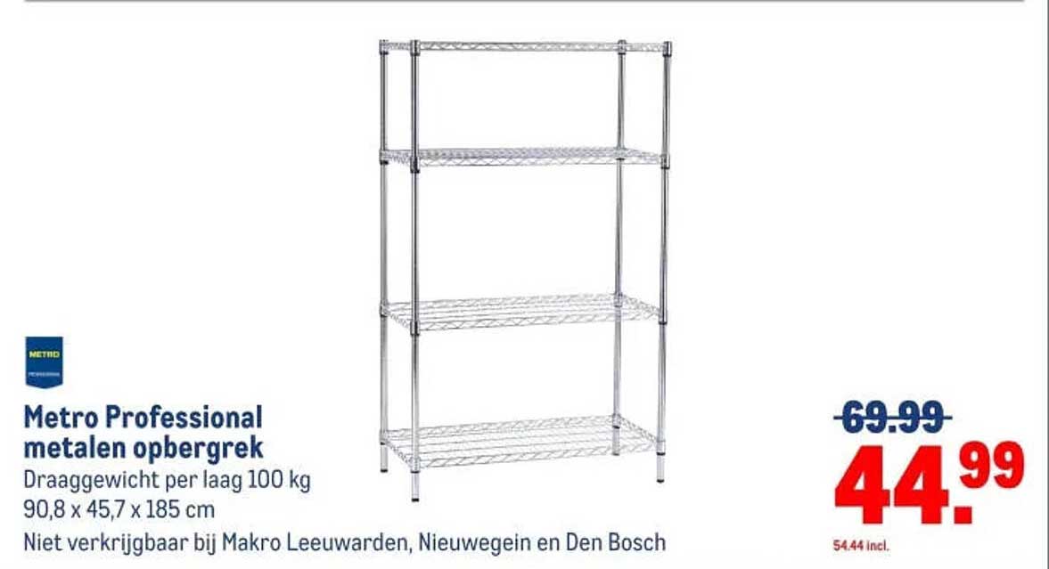 Metro Professional metalen opbergrek