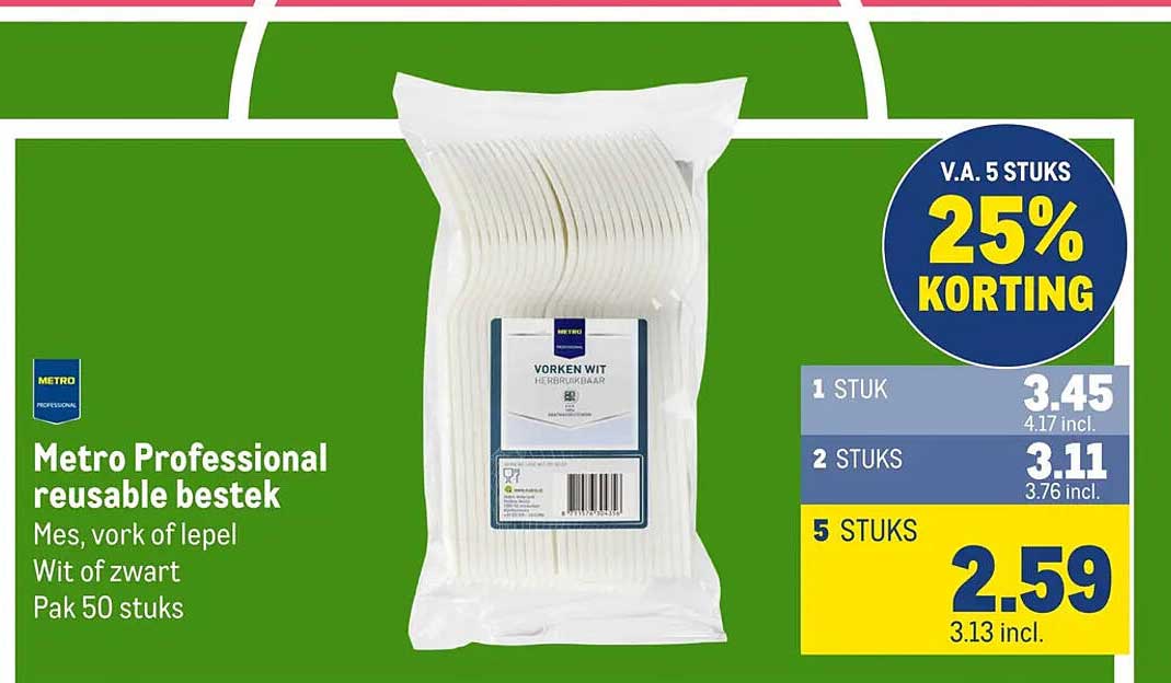 Metro Professional reusable bestek