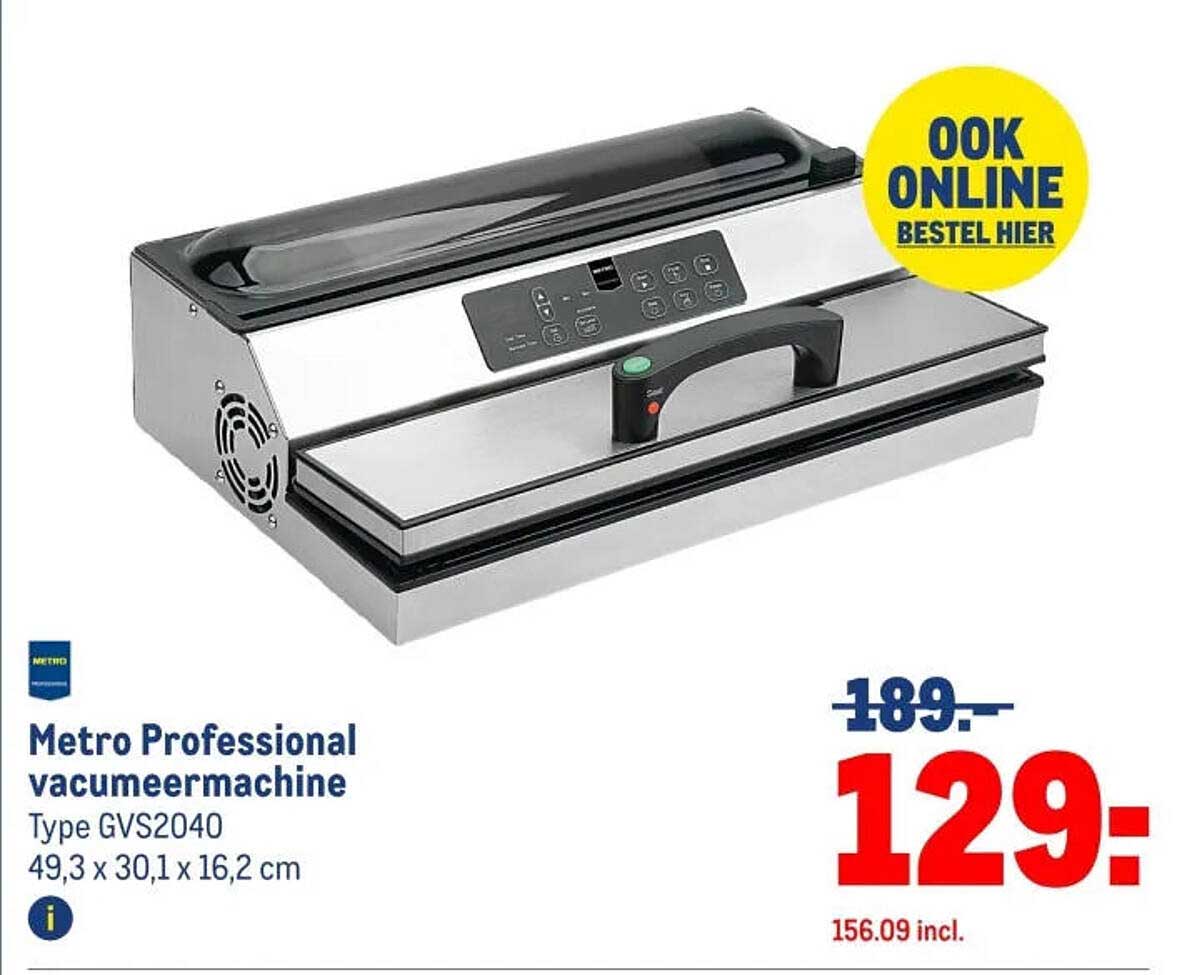 Metro Professional vacumeermachine Type GVS2040