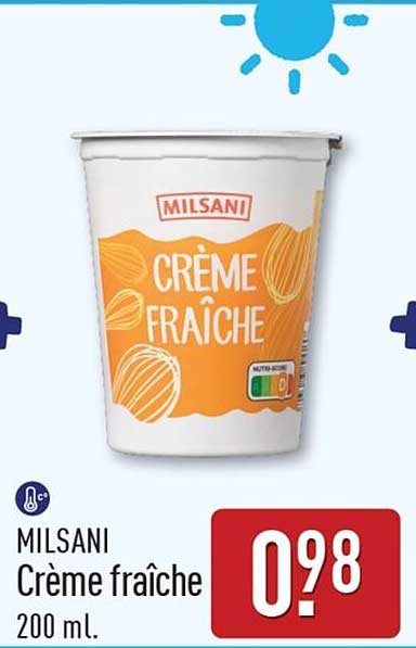 MILSANI Crème fraîche 200 ml.