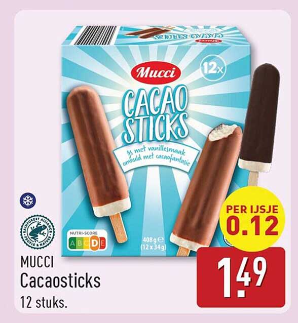 Mucci Cacaosticks 12 stuks
