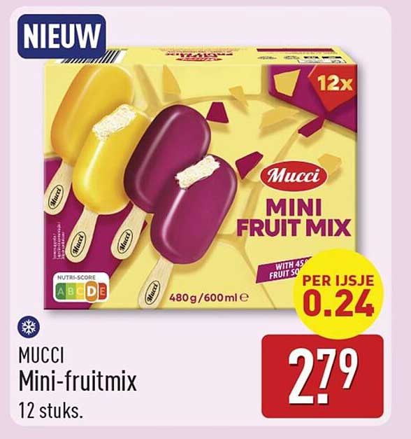 MUCCI Mini-fruitmix 12 stuks.