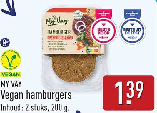 MY VAY Vegan hamburgers
