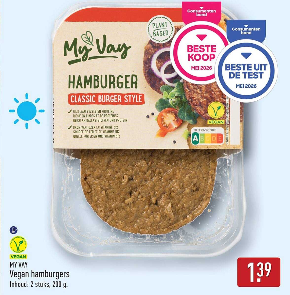 MY VAY Vegan hamburgers