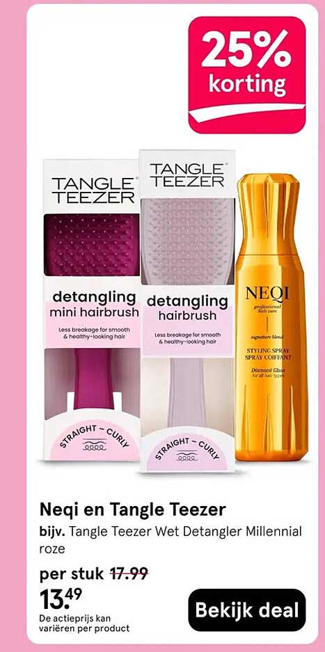 Neqi en Tangle Teezer