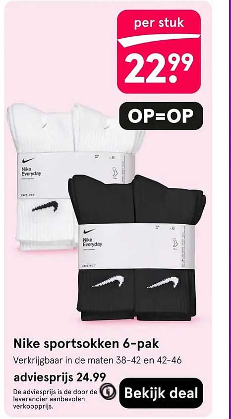 Nike sportsokken 6-pak