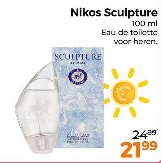 Nikos Sculpture 100 ml Eau de toilette voor heren.