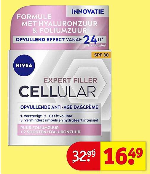 Nivea Expert Filler Cellular opvullende anti-age dagcrème SPF 30
