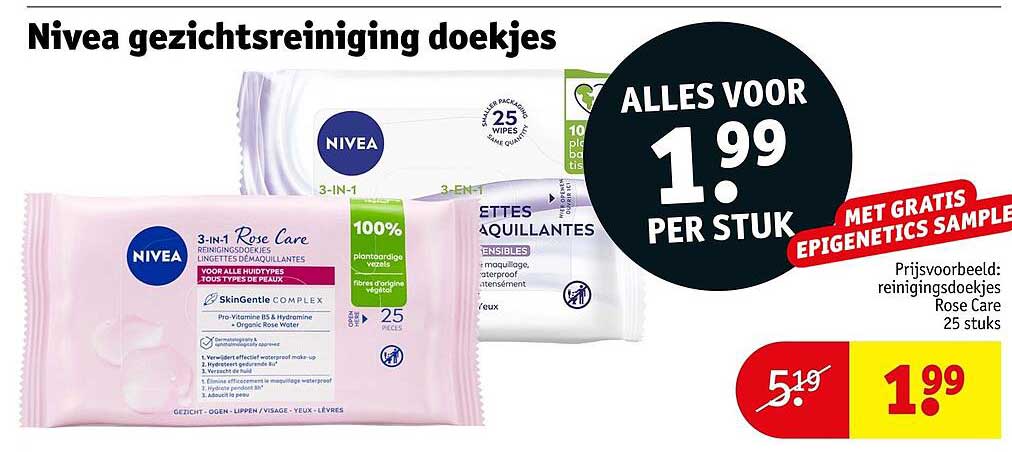 Nivea gezichtsreiniging doekjes