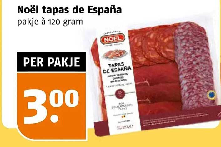 Noël tapas de España pakje à 120 gram
