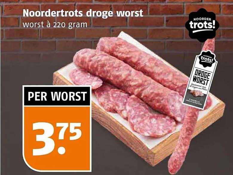 Noordertrots droge worst worst à 220 gram
