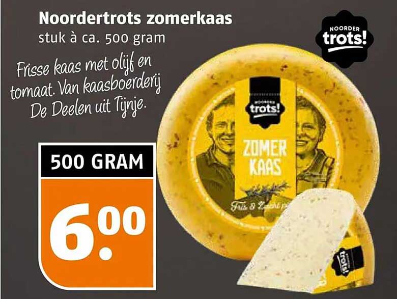 Noordertrots zomerkaas stuk à ca. 500 gram