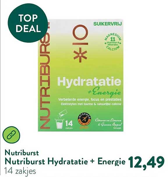 Nutriburst Hydratatie + Energie 14 zakjes