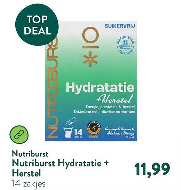 Nutriburst Hydratatie + Herstel 14 zakjes