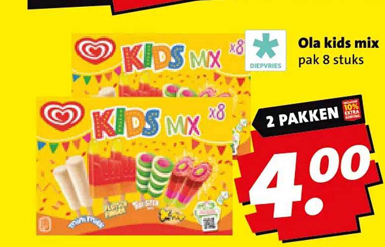 Ola kids mix pak 8 stuks 2 pakken