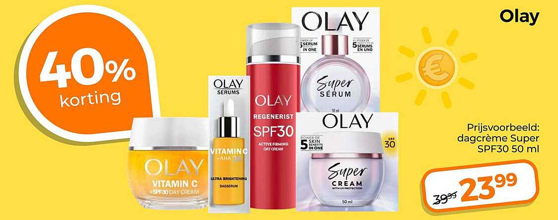 Olay 40% korting