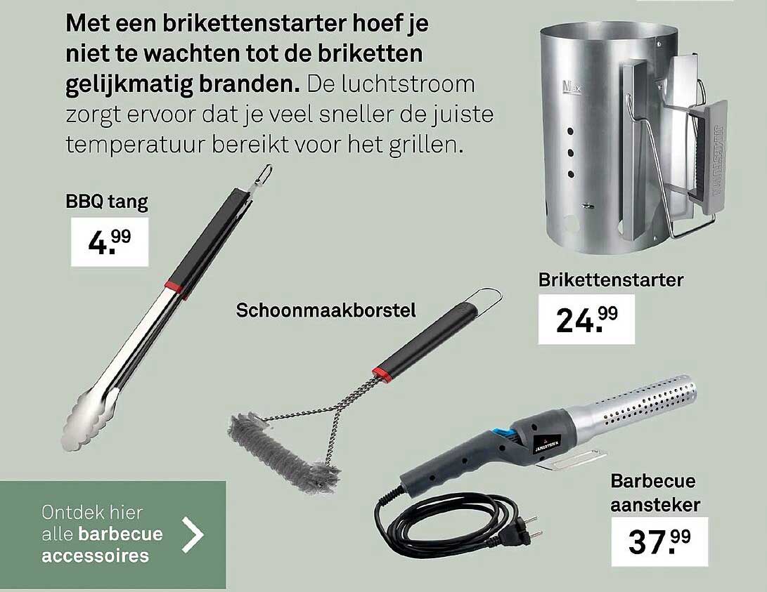 Ontdek hier alle barbecue accessoires
