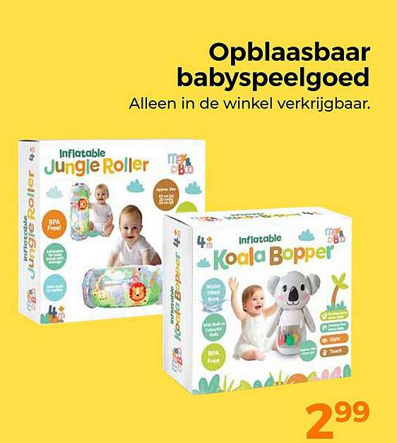 Opblaasbaar babyspeelgoed