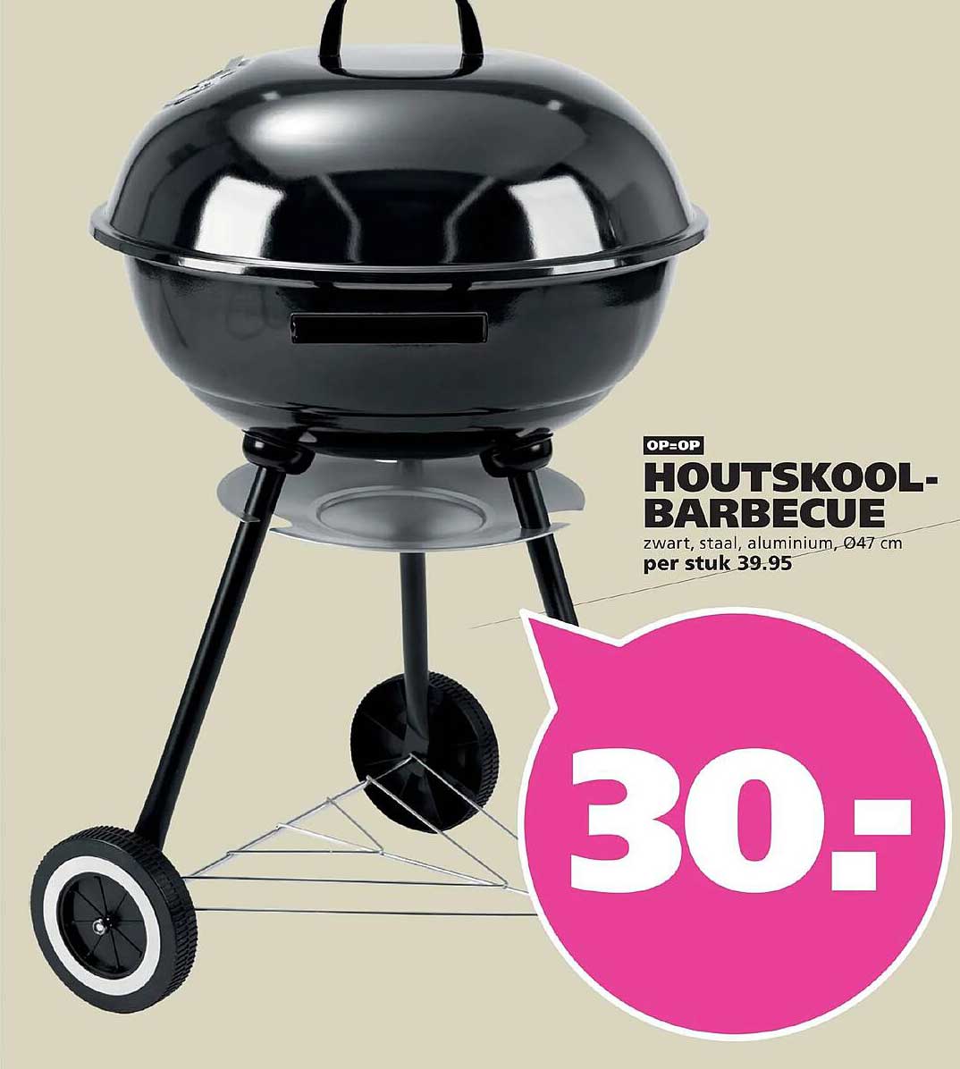 OP=OP HOUTSKOOL-BARBECUE