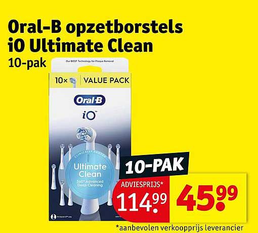 Oral-B opzetborstels iO Ultimate Clean 10-pak