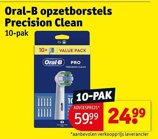 Oral-B opzetborstels Precision Clean 10-pak