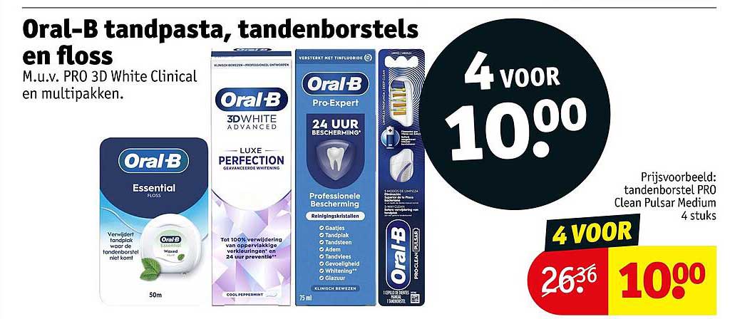 Oral-B tandpasta, tandenborstels en floss