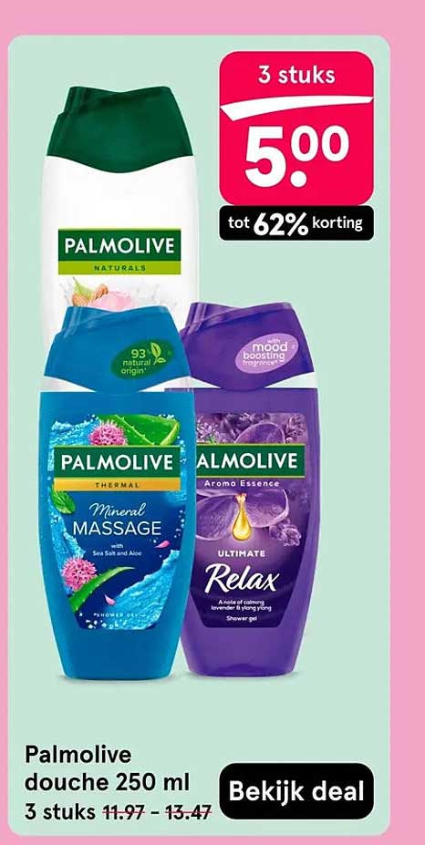Palmolive douche 250 ml 3 stuks