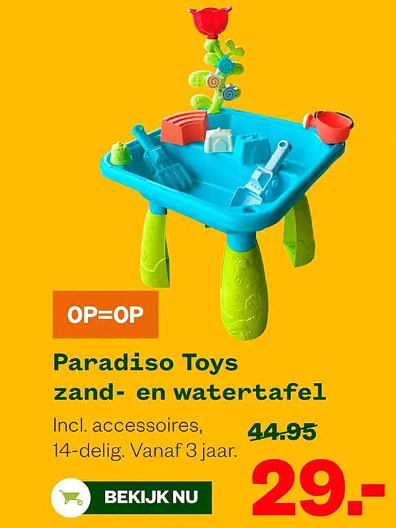 Paradiso Toys zand- en watertafel