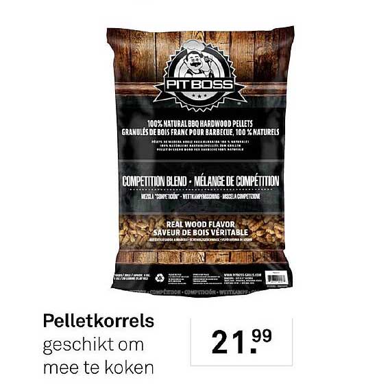 Pelettkorrels geschikt om mee te koken