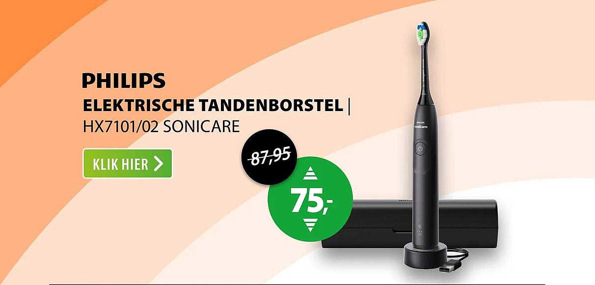 PHILIPS ELEKTRISCHE TANDENBORSTEL HX7101/02 SONICARE