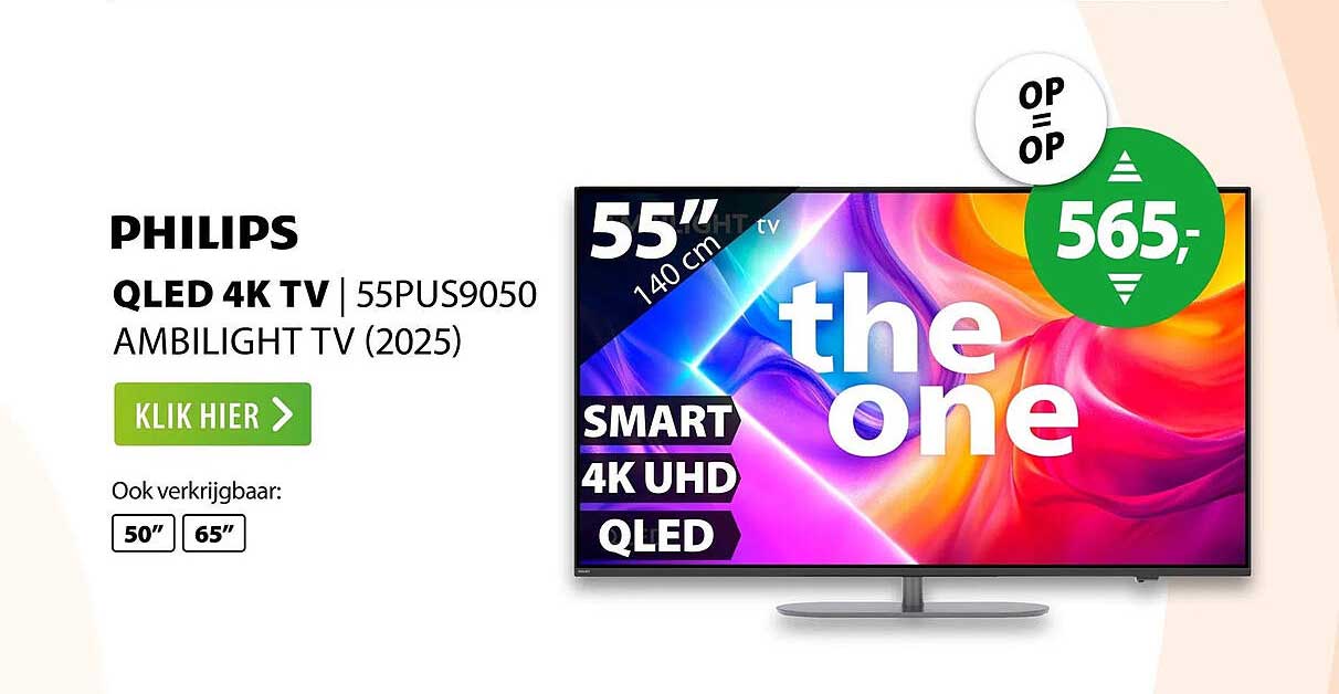 PHILIPS QLED 4K TV | 55PUS9050 AMBILIGHT TV (2025)