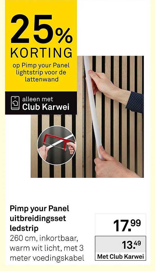 Pimp your Panel uitbreidingsset ledstrip