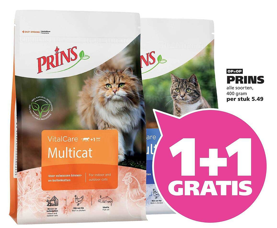 PRINS alle soorten, 400 gram 1+1 gratis