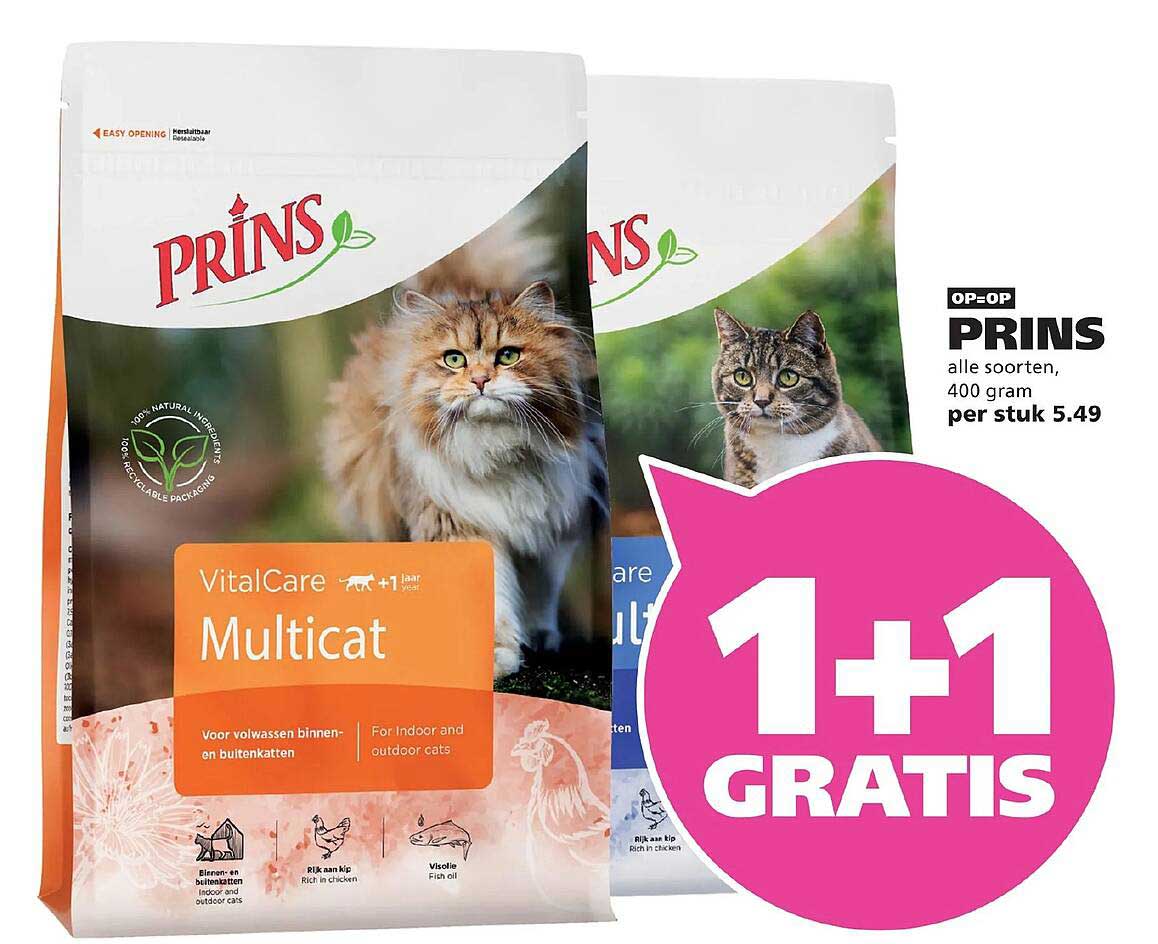 PRINS alle soorten, 400 gram per stuk 5.49 1+1 GRATIS