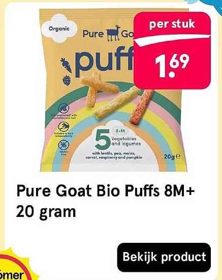 Pure Goat Bio Puffs 8M+ 20 gram