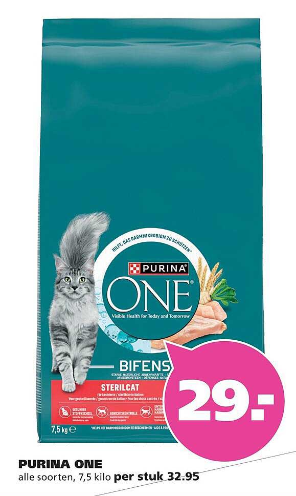 PURINA ONE alle soorten, 7,5 kilo per stuk