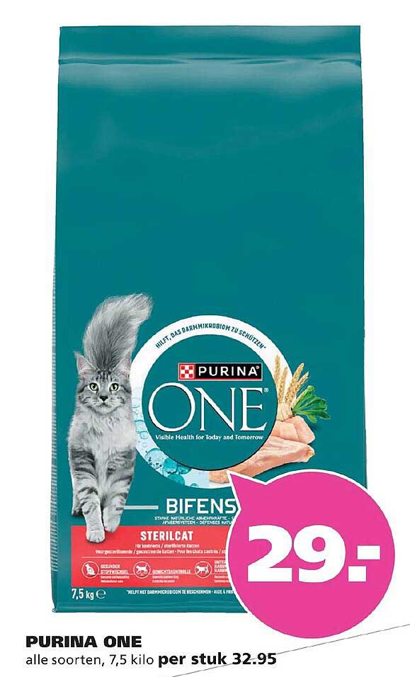 PURINA ONE alle soorten, 7,5 kilo per stuk