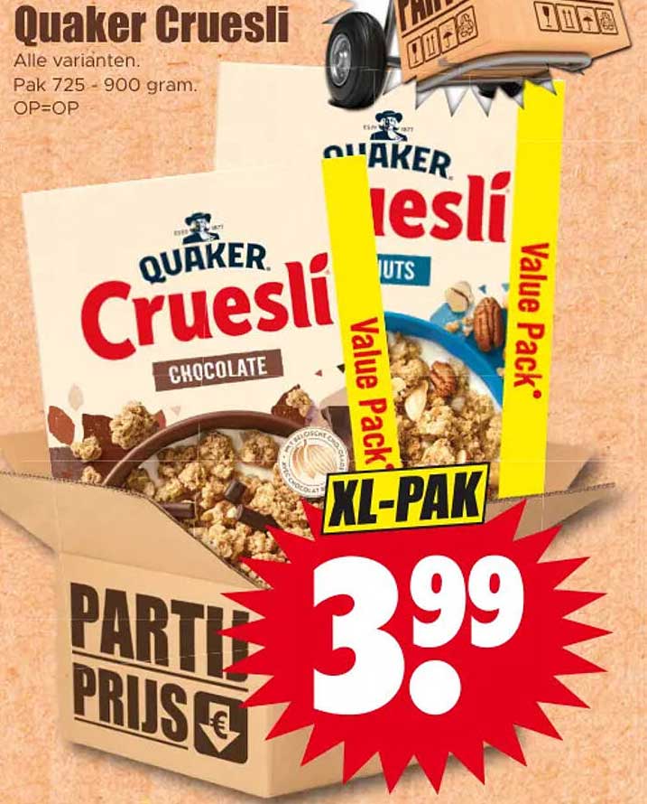 Quaker Cruesli XL-pak