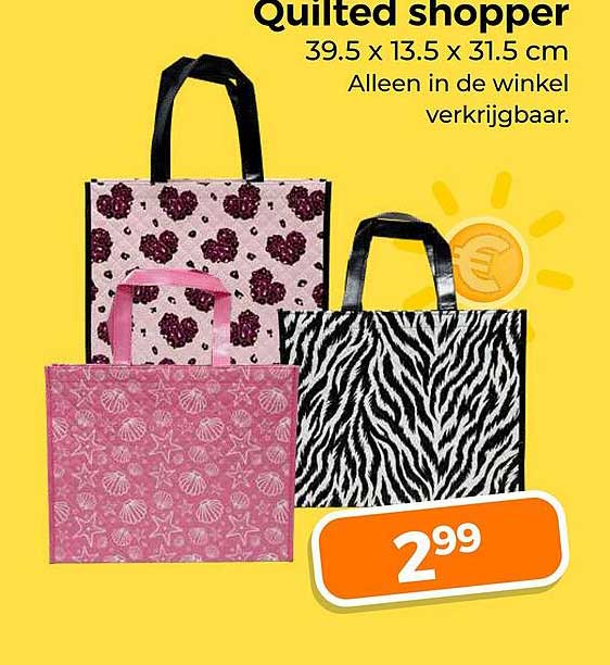 Quilted shopper