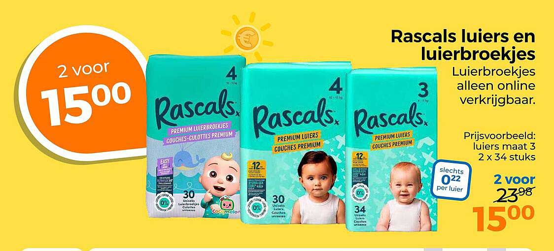 Rascals luiers en luierbroekjes