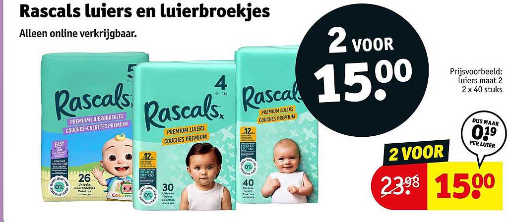 Rascals Luiers en Luiersbroekjes