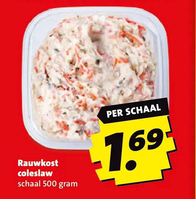 Rauwkost coleslaw schaal 500 gram PER SCHAAL