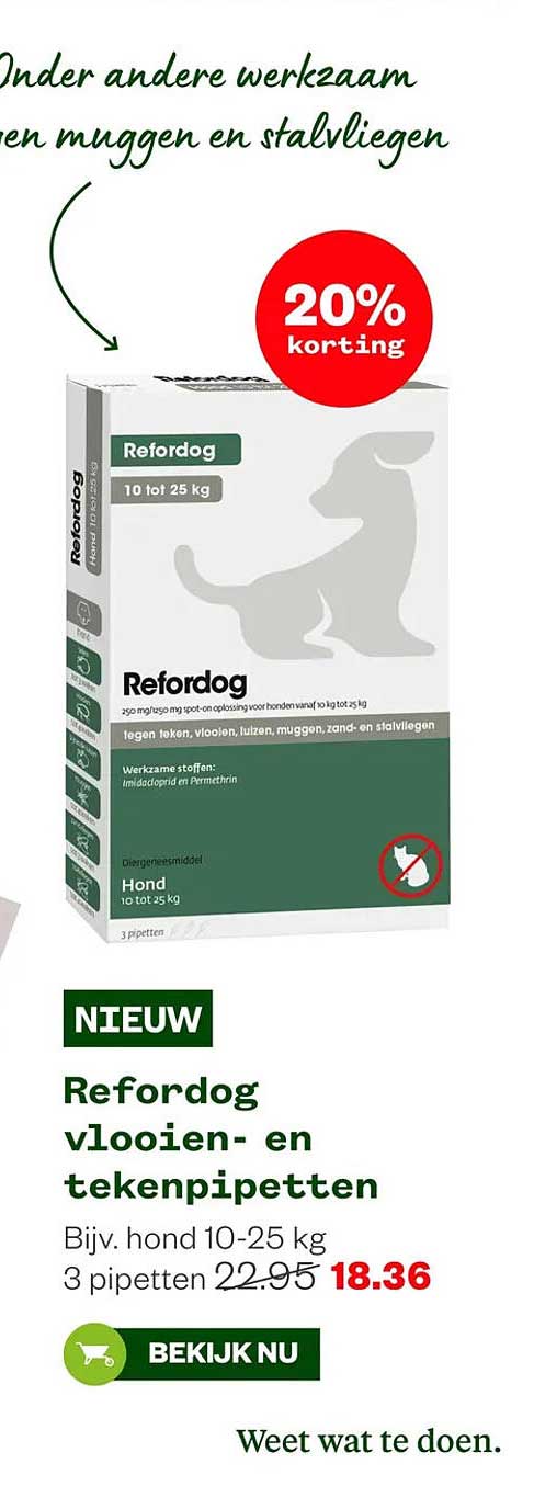 Refordog vlooien- en tekenpipetten